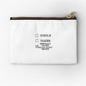 Mentally Dating Millie Brown Zipper Pouch
