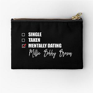 Mentally Dating Millie Brown Zipper Pouch