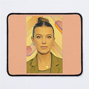 Millie Bobby Brown Portrait Hair Mouse Pad
