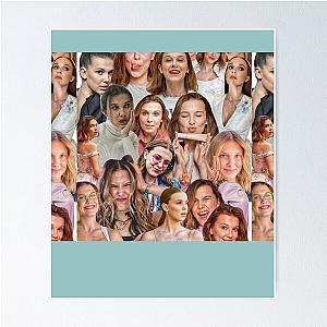 Millie Bobby Brown Collage by Stasii Poster