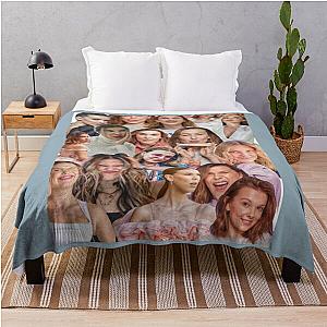 Millie Bobby Brown Collage by Stasii Graphic Throw Blanket