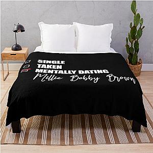 Mentally Dating Millie Brown Throw Blanket