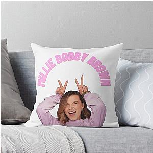 Millie Bobby Brown Throw Pillow