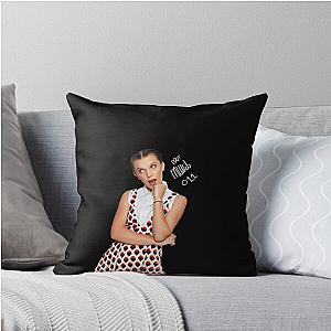 Millie Bobby Brown Eleven Throw Pillow