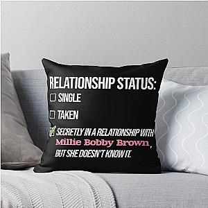 Millie Bobby Brown Relationship Throw Pillow