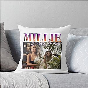 Millie Bobby Brown Vintage Design Stranger Things Throw Pillow