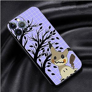 Mimikyu Pokemon Purple Caro Tree In Night Case For Apple iPhone