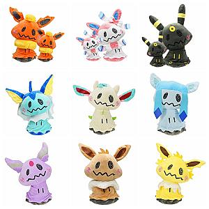 25cm Mimikyu Cosplay Pokemon Set 9pcs Stuffed Toy Plush