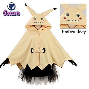 Mimikyu Cartoon Cloak Dress Costume Halloween Suit