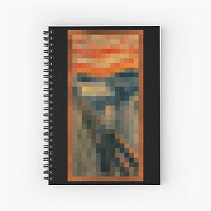 Minecraft Painting The Scream Spiral Notebook