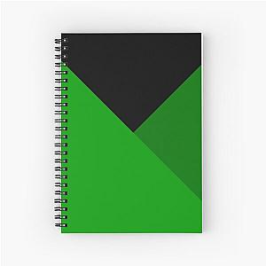 Minecraft Creeper Three Color Design Spiral Notebook