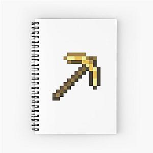 Minecraft Golden Pickaxe Spiral Notebook