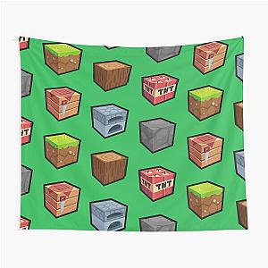 Minecraft Block Pattern Tapestry