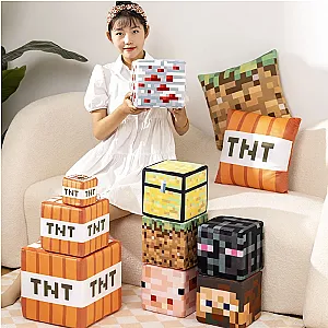 Game MineCraftion TNT Figure Stuffed Plush Doll Model Toys MineCraftion