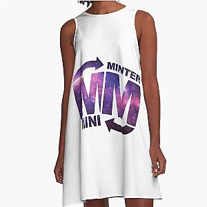 Mini Minter Galaxy Logo A-Line Dress