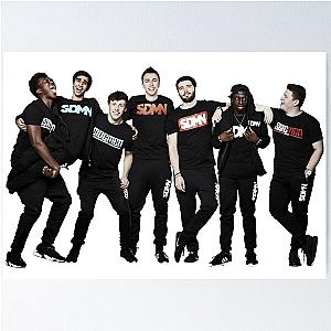 Sidemen JJ Olatunji Simon Minter Josh Bradley Tobi Brown Ethan Payne Vik Barn Harry Lewis KSI Miniminter Zerkaa TBJZL Behzinga Vikkstar123 W2S You Tube Poster