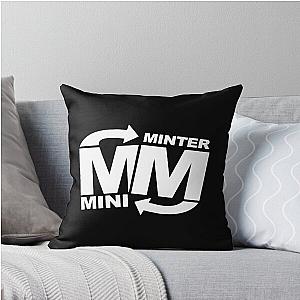 Miniminter Simon Minter Black and White Throw Pillow