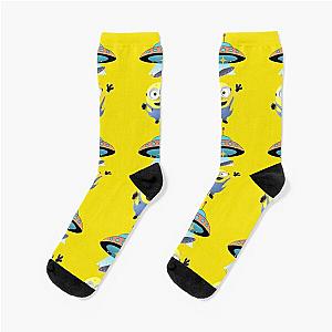 Minions Socks - When The Ufo Reaching The Funny Cute Minion Gifts Socks RB2709