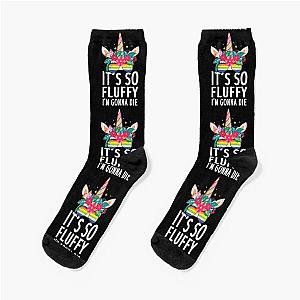 Minions Socks - Despicable Me Minions It'S So Fluffy Unicorn Graphic Socks RB2709