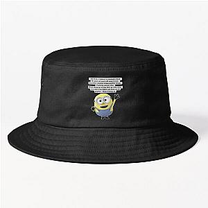 Minions Hats &amp; Caps - A Positive Mindset Brings Positive Things Positivity Always Wins Minion  Bucket Hat RB2709