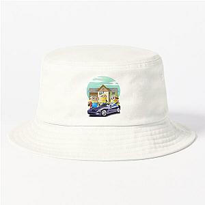 Minions Hats &amp; Caps - When Your Bestfriend Visit In Your Homes With New Car Minions  Bucket Hat RB2709