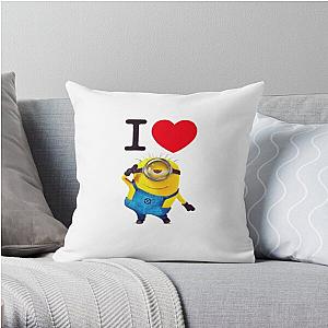 Minions Pillows - I Love Minions Forever (By Nm) Throw Pillow RB2709