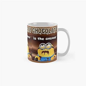 Minions Mugs - Funny Minions Is Hungry And Eating Chocolate Gifts Classic Mug RB2709