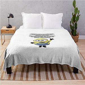 Minions Blanket - A Positive Mindset Brings Positive Things Positivity Always Wins Minion  Throw Blanket RB2709