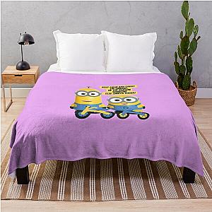 Minions Blanket - Keep Calm And Carry On Smiling Minions Gifts  Throw Blanket RB2709