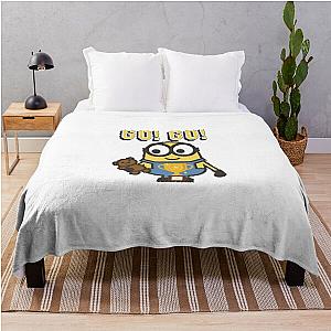 Minions Blanket - Go!Go!  Goodluck Gold Trophy Minion  Throw Blanket RB2709