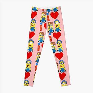 Minions Leggings - I Love Funny Minions Smile Tee Leggings RB2709