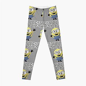 Minions Leggings - A Positive Mindset Brings Positive Things Positivity Always Wins Minion  Leggings RB2709