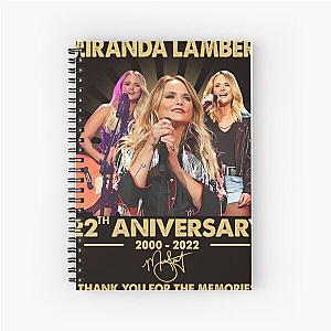 Miranda Lambert 22 Years Anniversary Gift For Fans Spiral Notebook