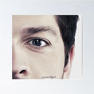 Misha Collins - Castiel Portrait Poster