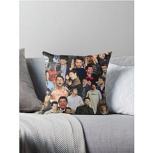 Misha Collins Collage  Throw Pillow