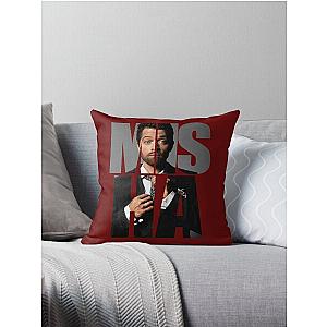 Misha Misha Misha Collins Throw Pillow