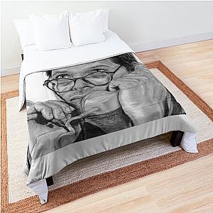 Supernatural, Castiel, Misha Collins drawing Comforter