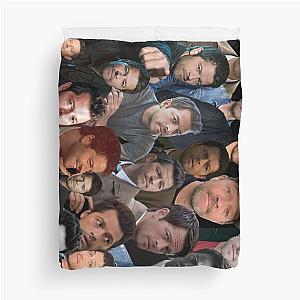 supernatural - Misha Collins photo collage Duvet Cover