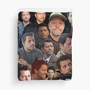 Misha Collins photo collage Duvet Cover