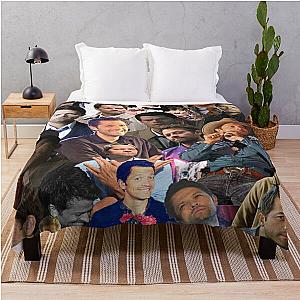 Misha Collins photo collage Throw Blanket