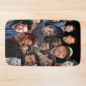 supernatural - Misha Collins photo collage Bath Mat