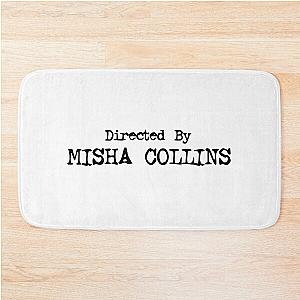 Directed by Misha Collins Supernatural Design in Black Bath Mat