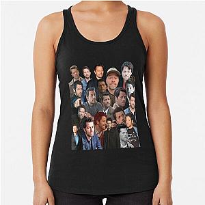 Misha Collins photo collage Racerback Tank Top