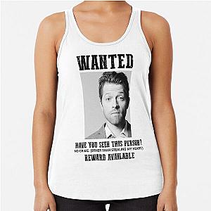 wanted: misha collins Racerback Tank Top