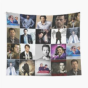 Misha Collins Photo Collage Tapestry