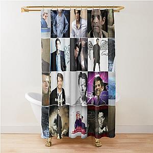 Misha Collins Photo Collage Shower Curtain