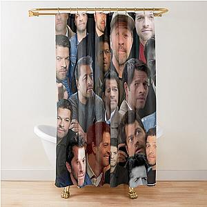 Misha Collins photo collage Shower Curtain