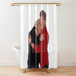 Jensen Ackles and Misha Collins Shower Curtain