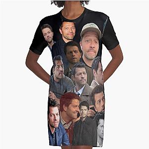 Misha Collins photo collage Graphic T-Shirt Dress