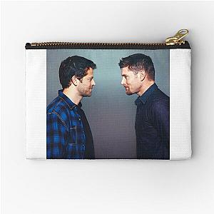 Jensen ackles misha collins  Zipper Pouch